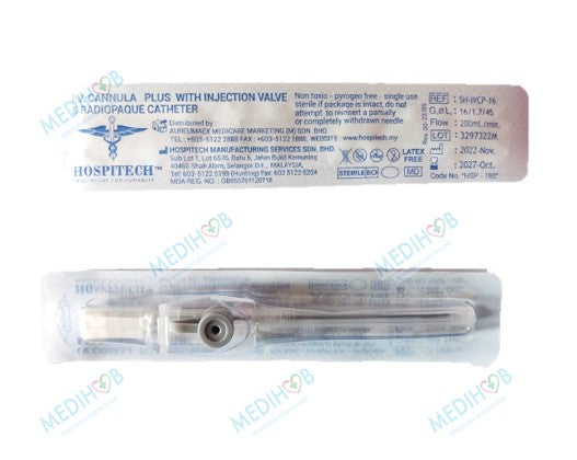 IV Cannula with Injection Valve & Radiopaque Catheter 1pcs – Medihubmy