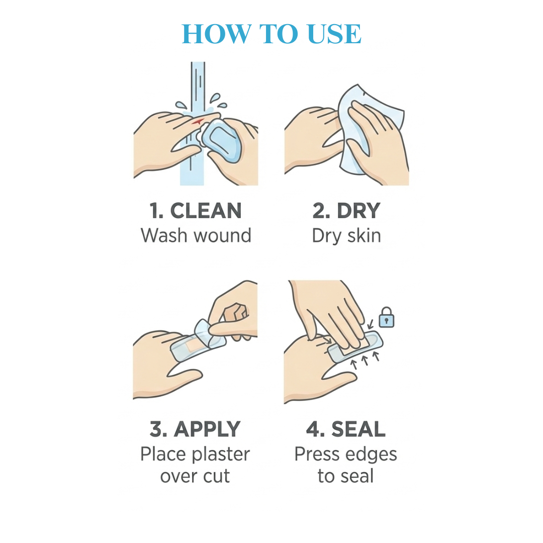 [𝐌𝐃𝐀 𝐀𝐏𝐏𝐑𝐎𝐕𝐄𝐃] Medihub Waterproof Wound Plaster | Sterile First Aid Pl ...